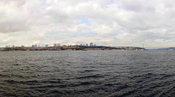 Beautiful View Bosphorus Bridge City Istanbul Turkey — Stock Photo, Image