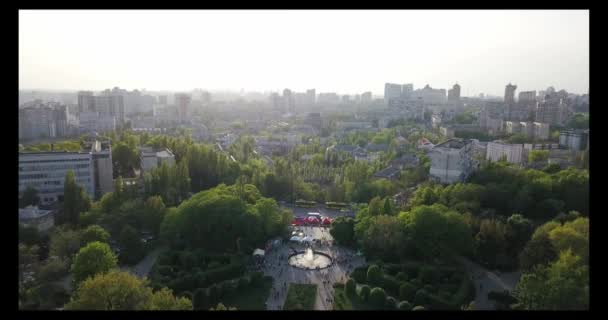 Widok Lotu Ptaka Architektury Miasta Kijów Ukraina — Wideo stockowe