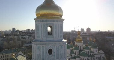 St. Sophia Katedrali, Unesco Dünya Mirası, Kiev City, Ukrayna Hava görünümünü