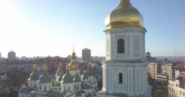 St. Sophia Katedrali, Unesco Dünya Mirası, Kiev City, Ukrayna Hava görünümünü