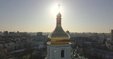 St. Sophia Katedrali, Unesco Dünya Mirası, Kiev City, Ukrayna Hava görünümünü