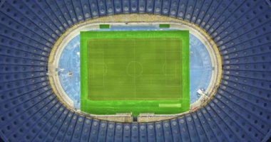 Olimpiyskiy ulusal spor kompleksi, Kiev, Ukrayna hava gece görünümü 