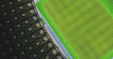 Olimpiyskiy ulusal spor kompleksi, Kiev, Ukrayna hava gece görünümü 