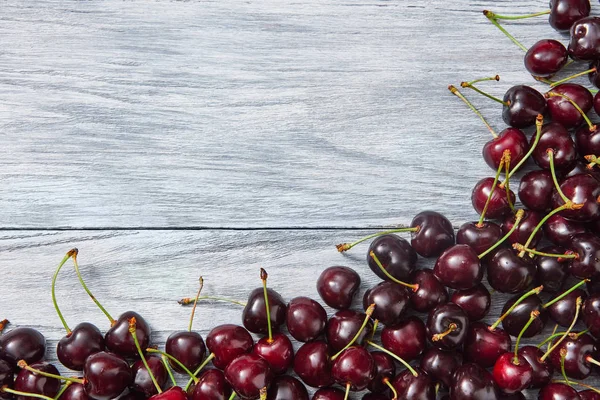 新鲜采摘自然有机浆果背景与复制空间 健康清洁饮食理念 — 图库照片