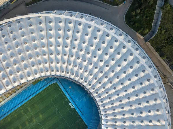 Kijów Ukraina Lipca 2018 Panoramiczny Widok Drone Krajowych Sport Olimpijski — Zdjęcie stockowe