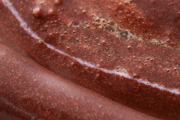 Structure Melting Chocolate Ice Cream Creative Background Close Top View — Stock Photo, Image