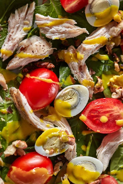 Achtergrond Uit Natuurlijke Organische Kleur Ingrediënten Van Vers Gekookt Salade — Stockfoto
