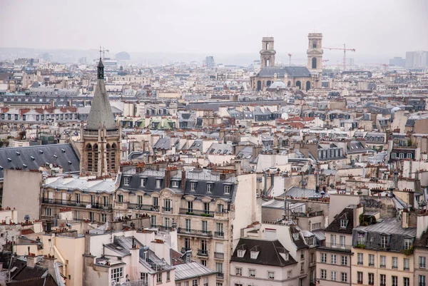 Paris Fransa Eski Mimari Ile Havadan Şehir Manzaralı Unesco Dünya — Stok fotoğraf