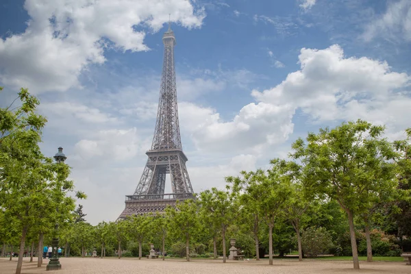 Nézd Meg Eiffel Torony Franciaország Párizsi — Stock Fotó