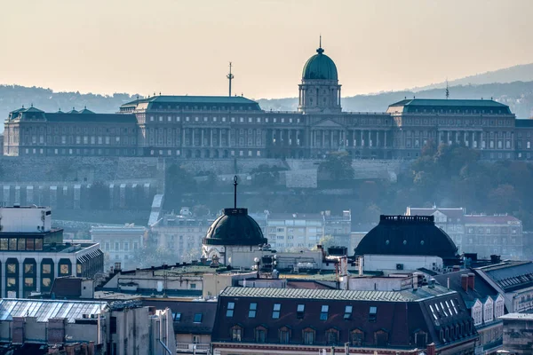 Beautiful Cityscape View Buda Castle Palace Hungarian Kings Budapest Hungary — Stock Photo, Image