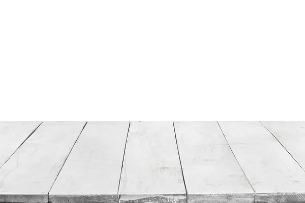 Üres Perspektíva Táblák Vagy Asztali Elszigetelt Fehér Háttérrel Használható Sablonként — Stock Fotó