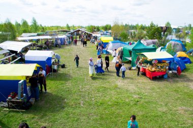 Haziran 8-12, 2018 üzerinde Tyumen, Rusya'da meydana geldi gökyüzü ve toprak ethnofestival