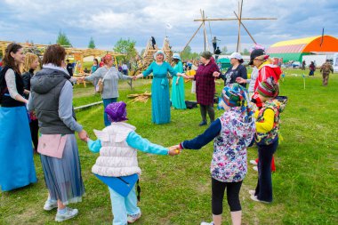  Haziran 8-12, 2018 üzerinde Tyumen, Rusya'da meydana geldi gökyüzü ve toprak ethnofestival