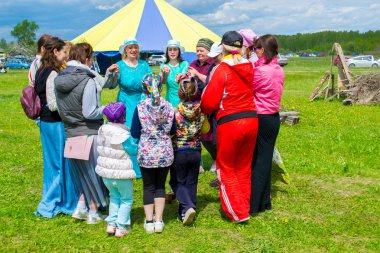 Haziran 8-12, 2018 üzerinde Tyumen, Rusya'da meydana geldi gökyüzü ve toprak ethnofestival