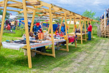  Haziran 8-12, 2018 üzerinde Tyumen, Rusya'da meydana geldi gökyüzü ve toprak ethnofestival