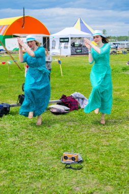  Haziran 8-12, 2018 üzerinde Tyumen, Rusya'da meydana geldi gökyüzü ve toprak ethnofestival