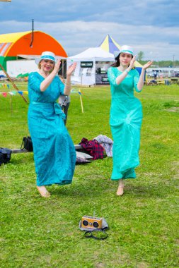  Haziran 8-12, 2018 üzerinde Tyumen, Rusya'da meydana geldi gökyüzü ve toprak ethnofestival