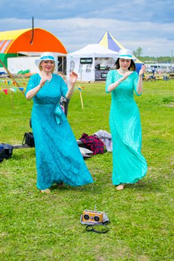  Haziran 8-12, 2018 üzerinde Tyumen, Rusya'da meydana geldi gökyüzü ve toprak ethnofestival