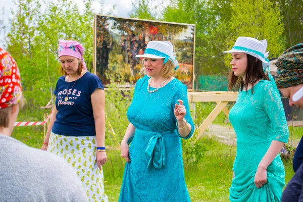  Haziran 8-12, 2018 üzerinde Tyumen, Rusya'da meydana geldi gökyüzü ve toprak ethnofestival