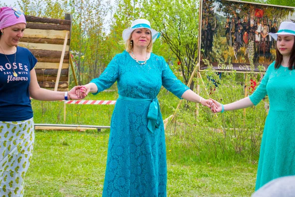  Haziran 8-12, 2018 üzerinde Tyumen, Rusya'da meydana geldi gökyüzü ve toprak ethnofestival