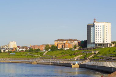 Yaz aylarında tura nehir setin Tyumen, Rusya