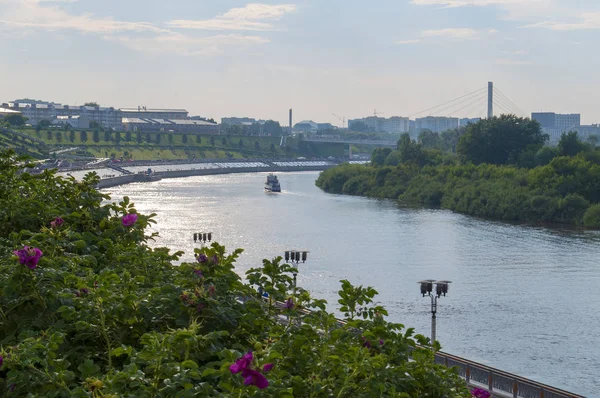 Nabrzeże Rzeki Tura Tyumen Federacja Rosyjska — Zdjęcie stockowe