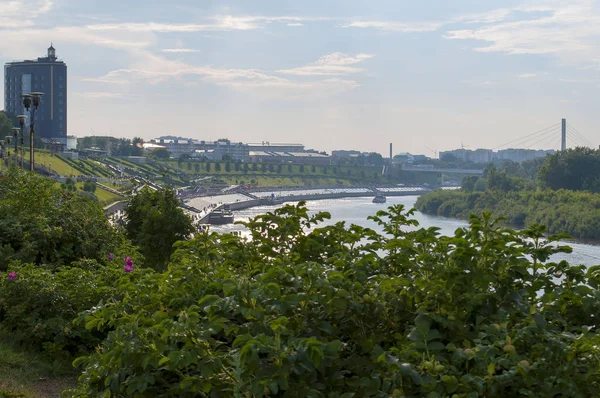 Tura River Embankment Tyumen Rusia — Foto de Stock