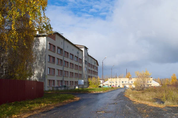 Paisagem Outono Sobre Uma Clínica Antitubercular Tyumen Rússia — Fotografia de Stock