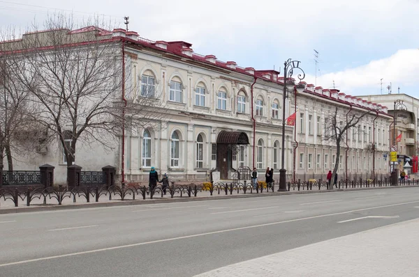 Тюмень, Россия, 1 мая 2019 года: А.И. Дом Щербакова Один из — стоковое фото