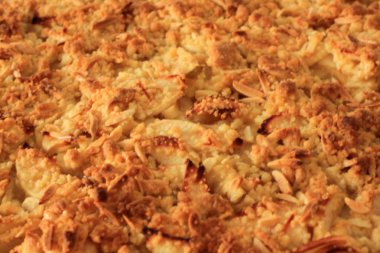 Ev yapımı elmalı turta, seçici odak yakın çekim