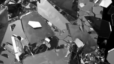 yavaş hareket ile kırık ve kırık cam