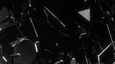 yavaş hareket ile kırık ve kırık cam