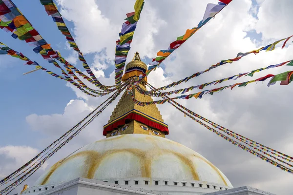 Bouddhanath Stupa Kathmandu Nepal Boeddhistische Stoepa Van Boudha Stupa Nepal — Stockfoto