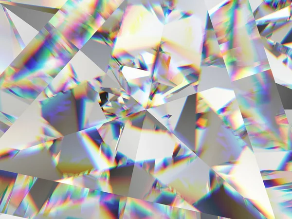 Diamantová Struktura Extrémní Detailní Záběr Kaleidoskop Vrchní Pohled Kulatý Drahokam — Stock fotografie
