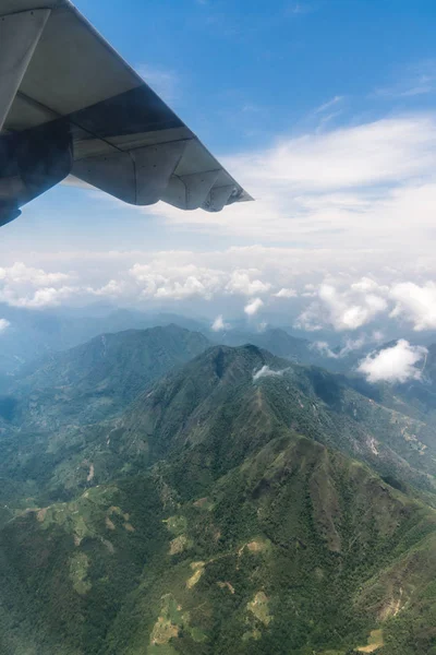 Nepal Himalaya Vista Paesaggio Aeroplano Turismo Viaggi Nepal — Foto Stock