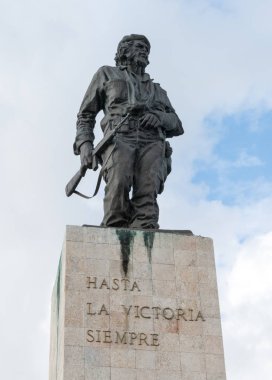 Ernesto Che Guevara'nın Türbesi, Anıt ve Anıtı Santa Clara, Küba, Che Guevara Meydanı'nda yer alan. Bahar 2018 yakalanan