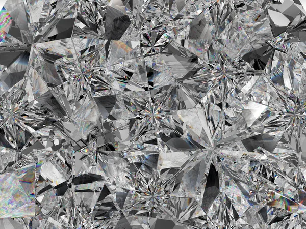 Gemstone Structure Extreme Closeup Kaleidoscope Top View Gemstone Render Illustration — Stock Photo, Image