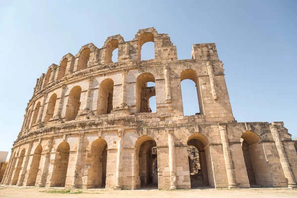 Római Amfiteátrum Djem Afrika Tunézia — Stock Fotó