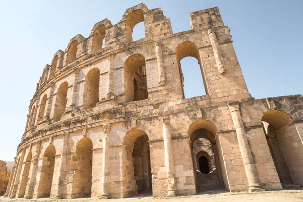 Római Amfiteátrum Djem Afrika Tunézia — Stock Fotó