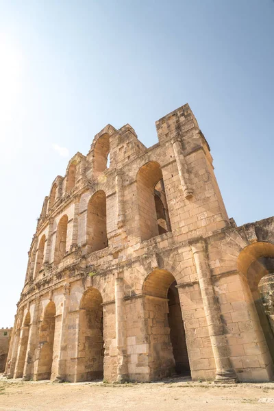 Római Amfiteátrum Djem Afrika Tunézia — Stock Fotó