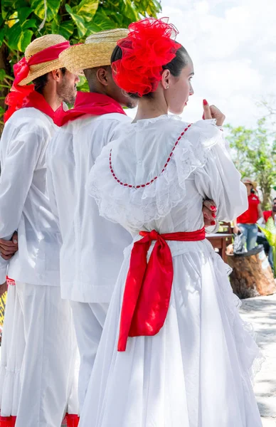 Danseurs Danse Son Jarocho Bamba Danse Folklorique Cuba Printemps 2018 — Photo