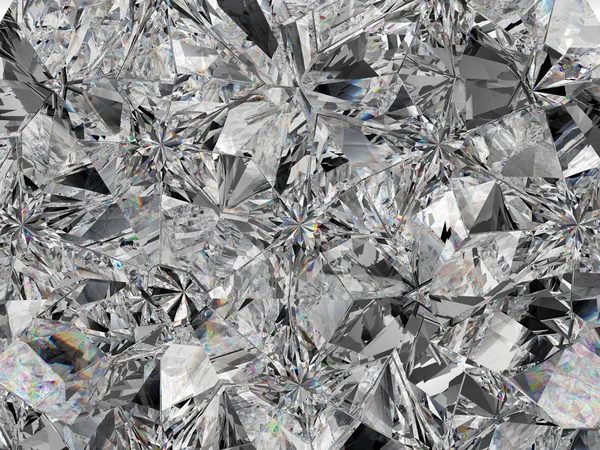 Estructura Diamante Extrema Primer Plano Caleidoscopio Vista Superior Piedra Preciosa — Foto de Stock