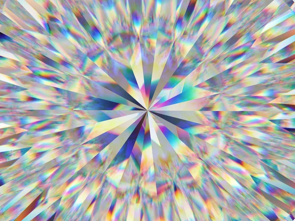 Diamantová Struktura Extrémní Detailní Záběr Kaleidoskop Vrchní Pohled Kulatý Drahokam — Stock fotografie