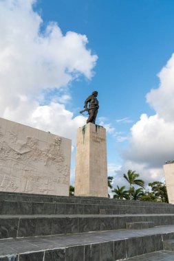 Ernesto Che Guevara'nın Türbesi, Anıt ve Anıtı Santa Clara, Küba, Che Guevara Meydanı'nda yer alan. Bahar 2018 yakalanan