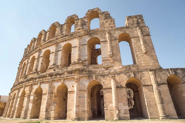 Római Amfiteátrum Djem Afrika Tunézia — Stock Fotó