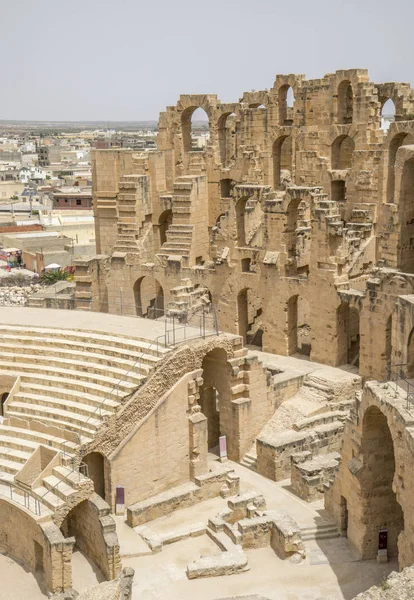 Római Amfiteátrum Djem Tunézia Afrika — Stock Fotó