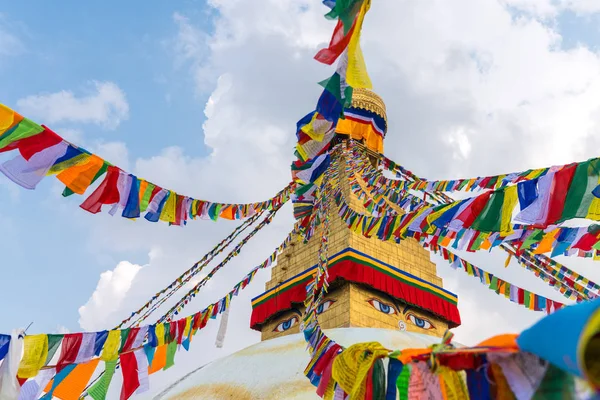 Bouddhanath Stupa Kathmandu Nepal Boeddhistische Stoepa Van Boudha Stupa Nepal — Stockfoto