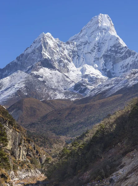 Ama Dablam Top Himalaya Everest Base Camp Trek Trekking Nepal — Stockfoto