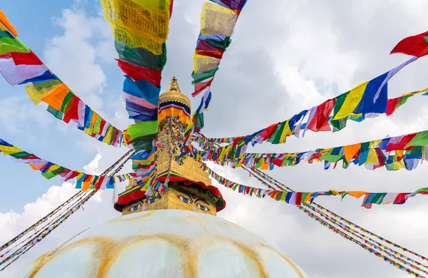 Boudhanath Stupa Káthmándú Nepál Buddhistická Stúpa Boudha Stúpa Jedním Největších — Stock fotografie