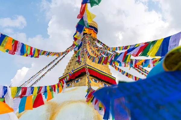 Boudhanath Stupa Kathmandu Nepal Stupa Buddista Boudha Stupa Uno Dei — Foto Stock